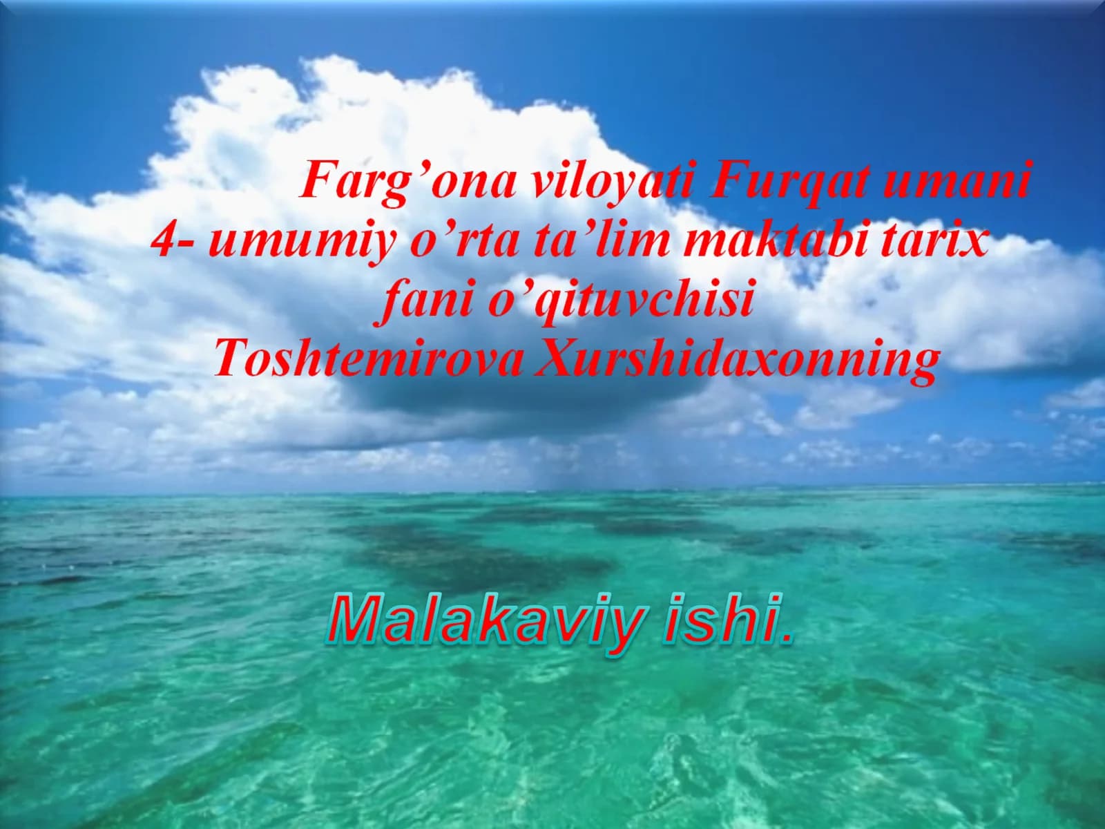 Tarixiy xotirasiz kelajak yo’q