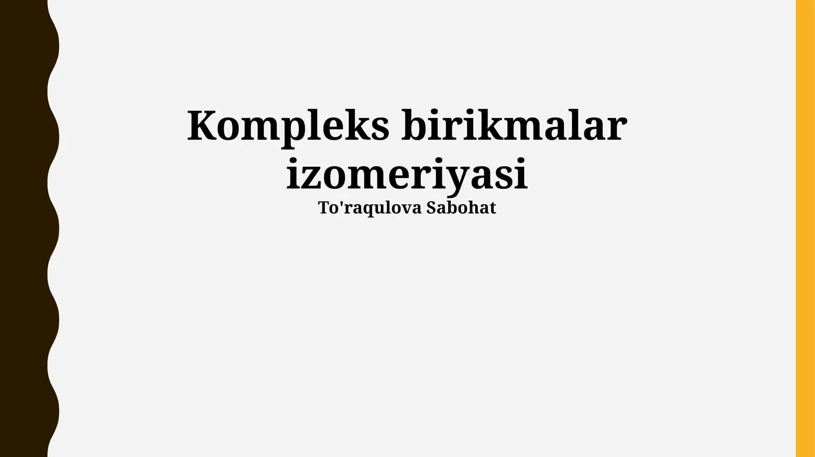 Kompleks birikmalar izomeriyasi