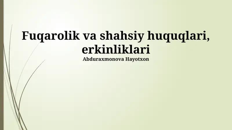 Ta'lim olish huquqi