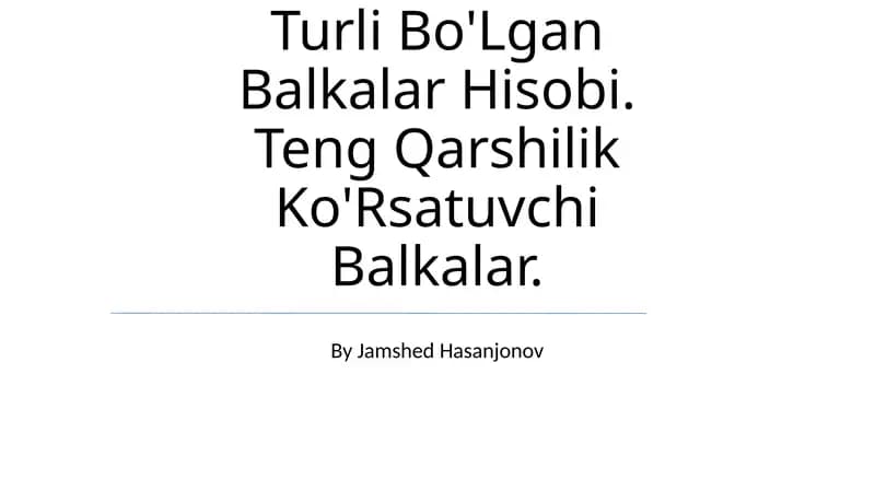 Egilish Deformatsiyasi