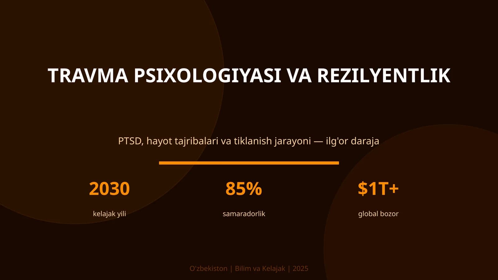 Travma psixologiyasi va rezilyentlik