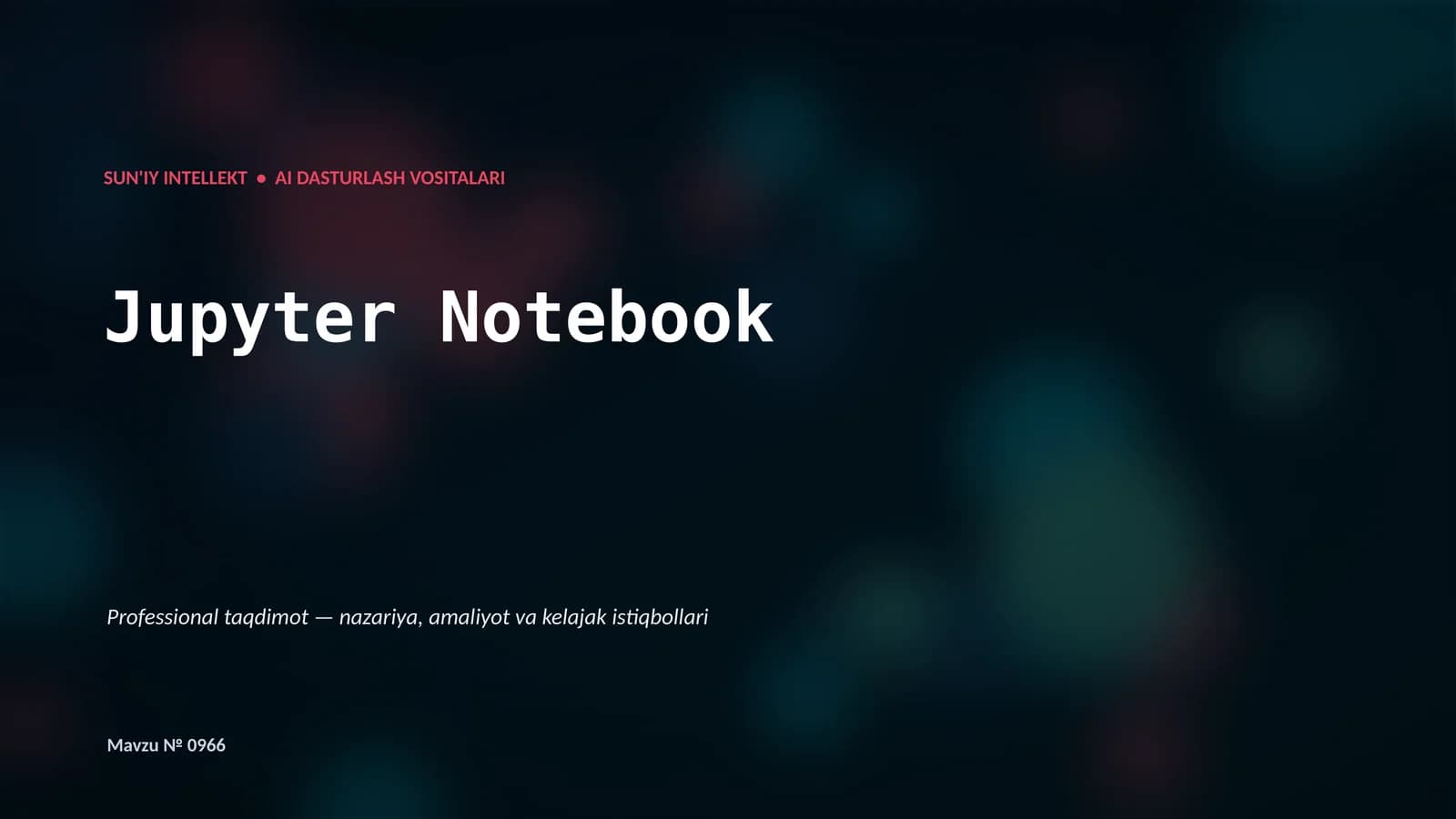 Jupyter Notebook