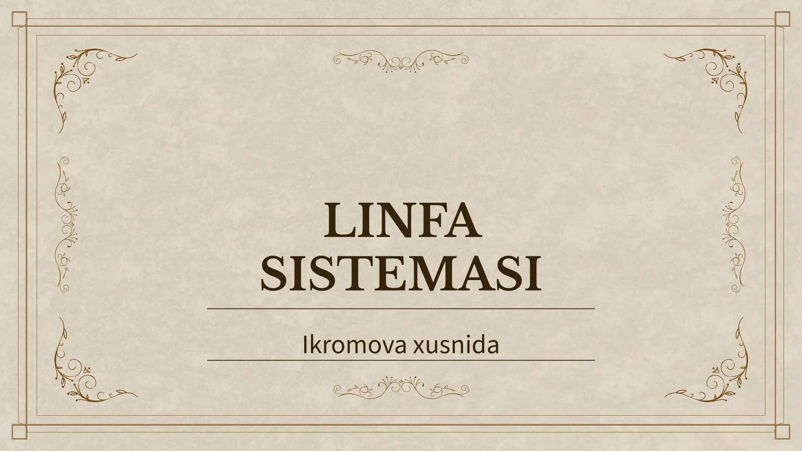 LINFA SISTEMASI