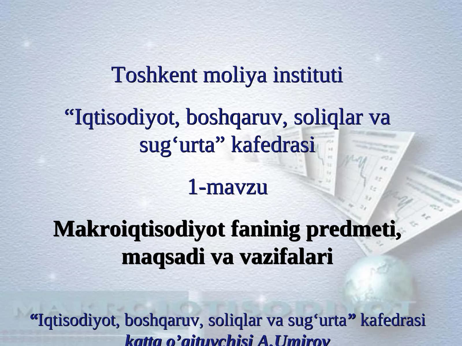 Makroiqtisodiyot