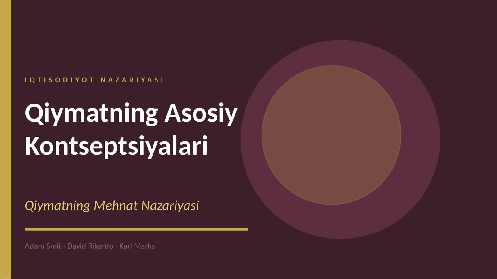 QIYMAT NAZARIYASI