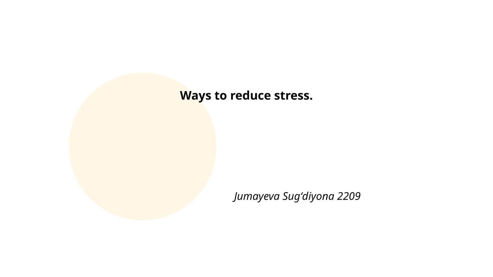 Mindfulness Meditation