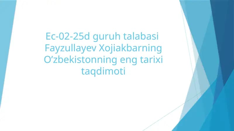 O’zbekistondagi Prezidentlik Lavozimi