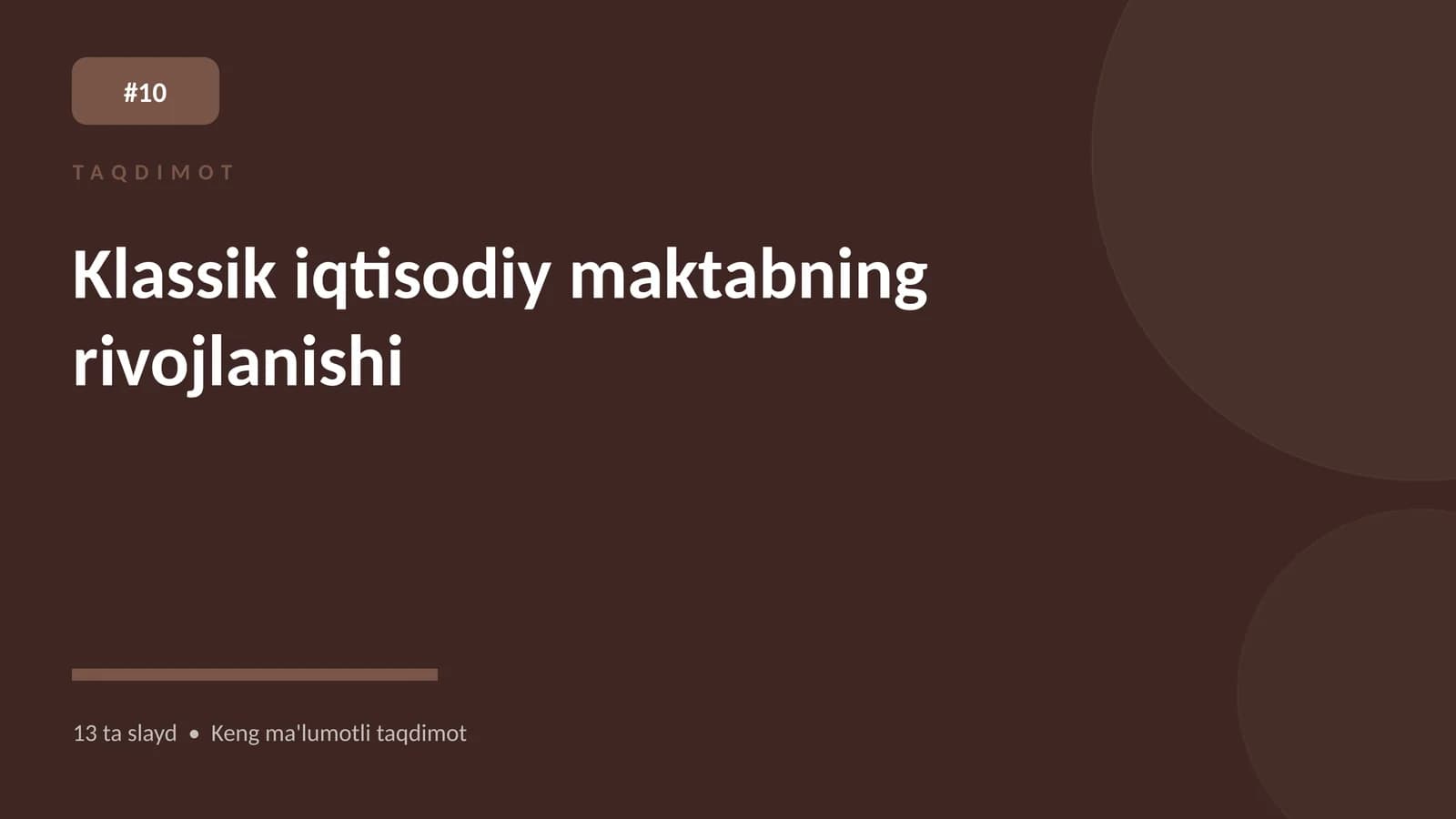Klassik iqtisodiy maktabning rivojlanishi