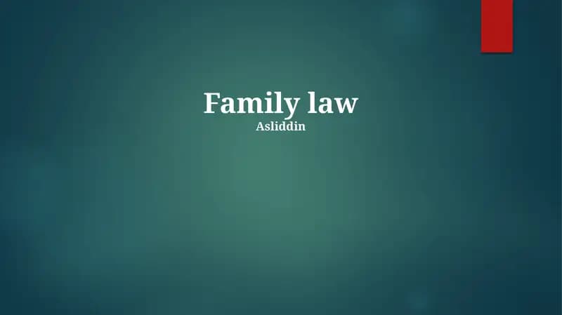 Family Law