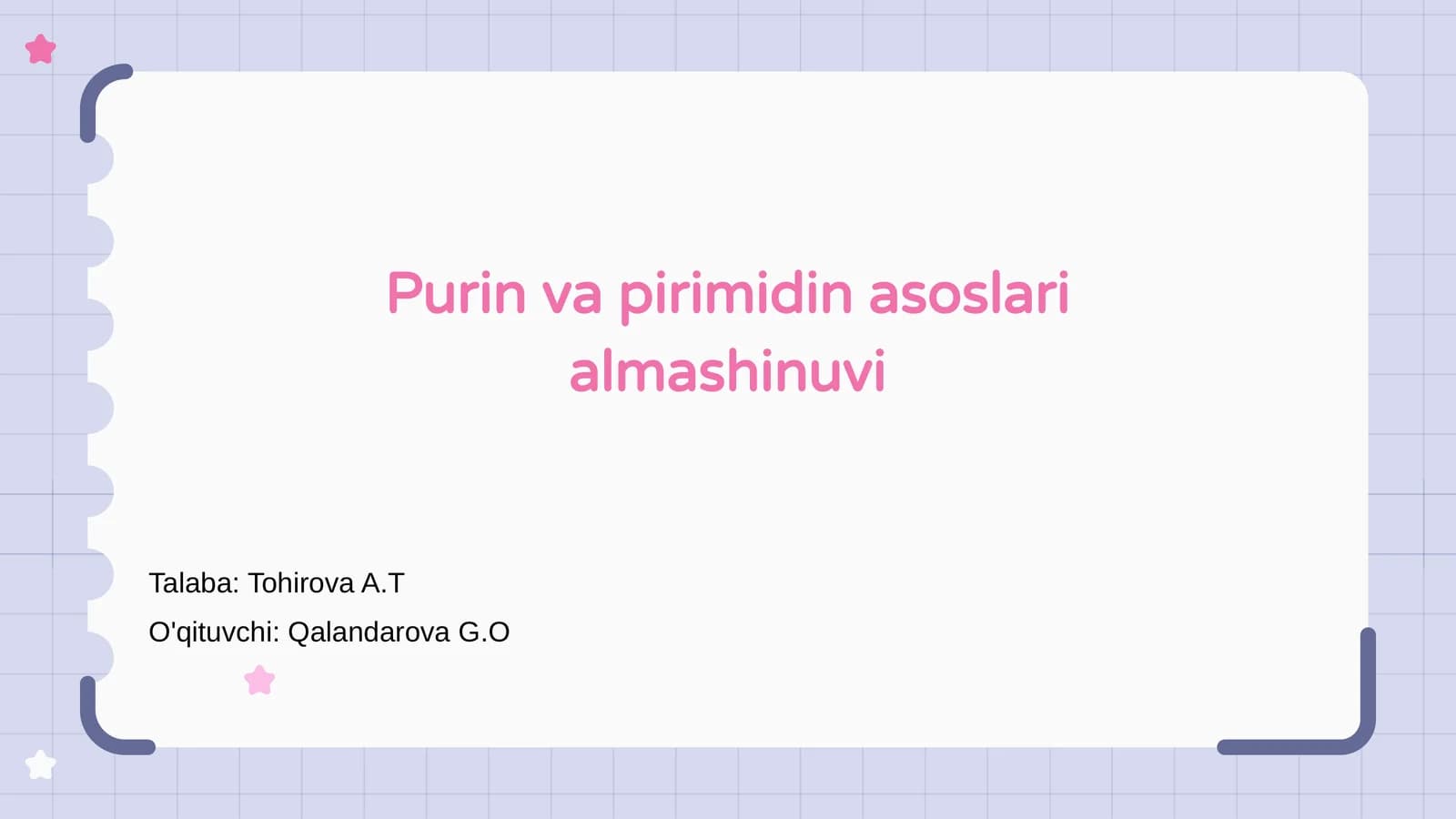 Purin va pirimidin asoslari almashinuvi