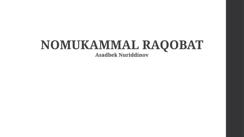 NOMUKAMMAL RAQOBAT