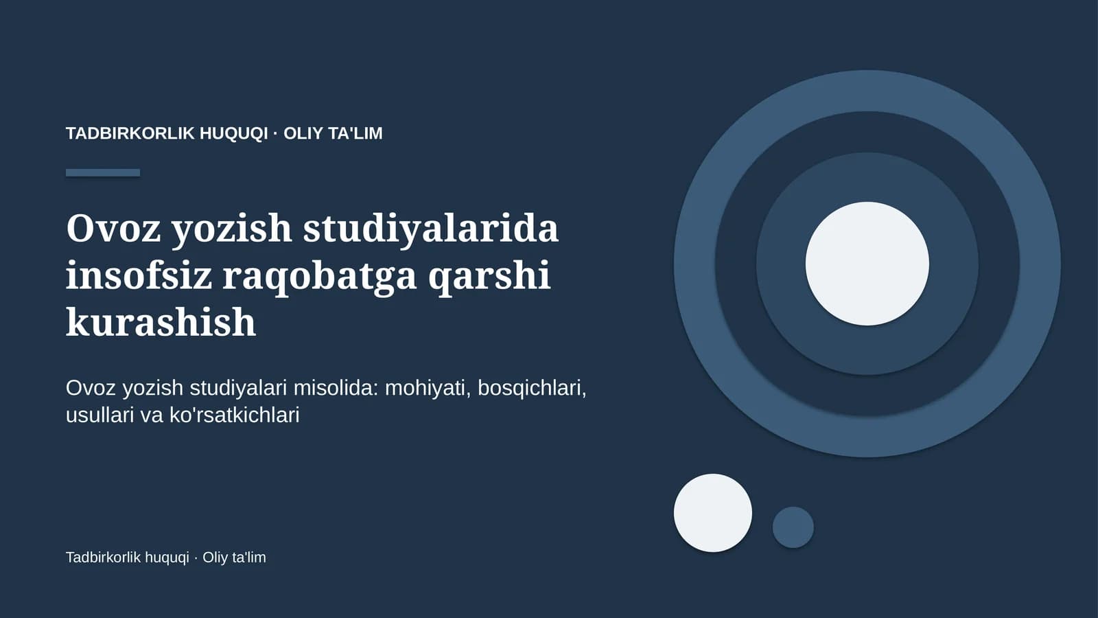 ovoz yozish studiyalarida insofsiz raqobatga qarshi kurashish 3141