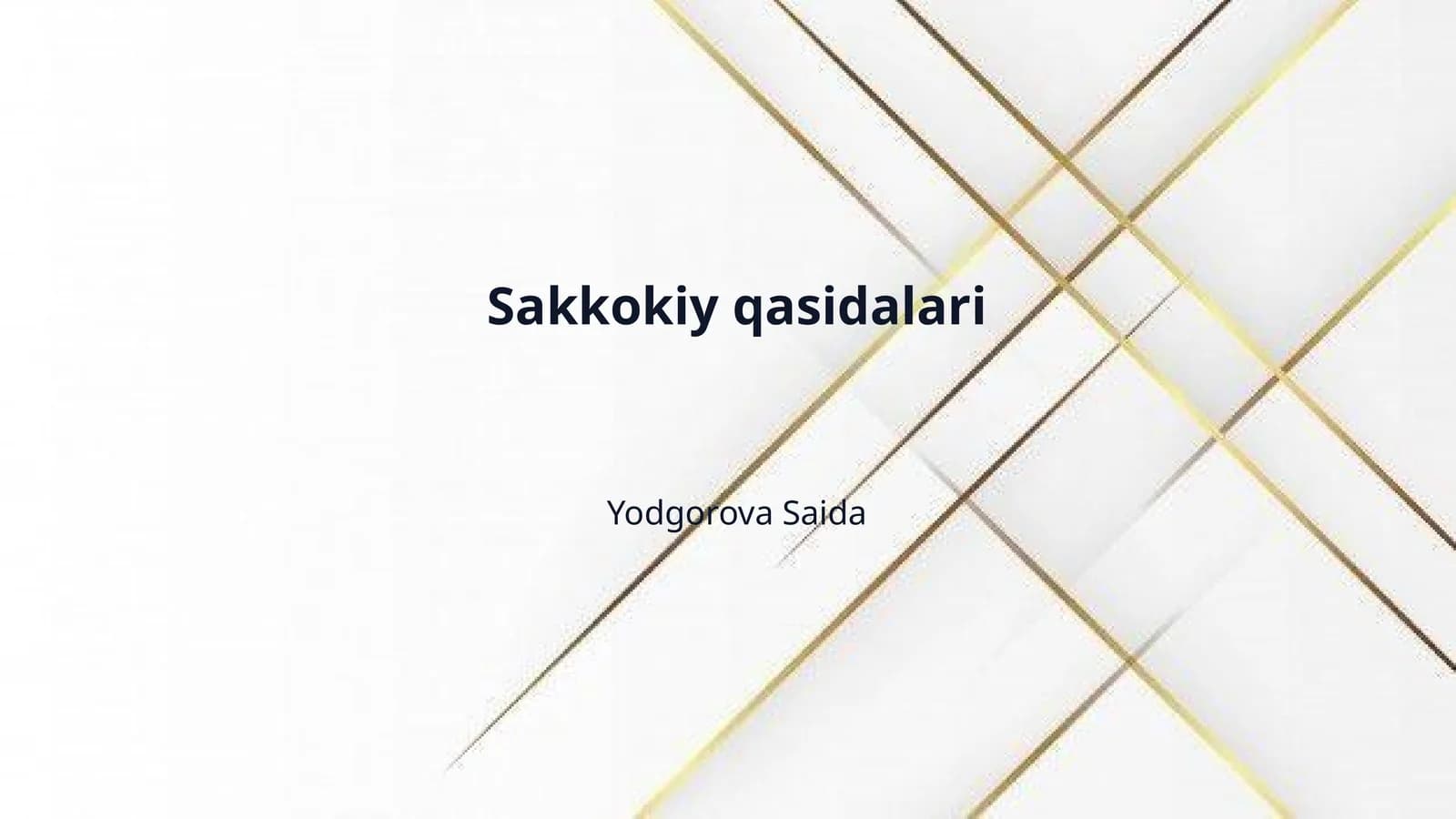 Sakkokiy qasidalari