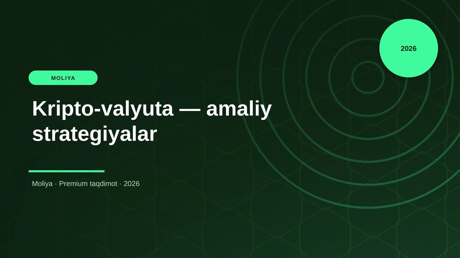 Kripto-valyuta — amaliy strategiyalar