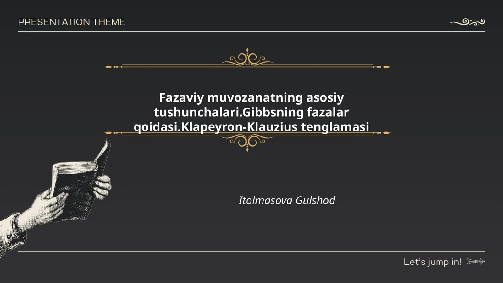 Fazaviy muvozanatning asosiy tushunchalari