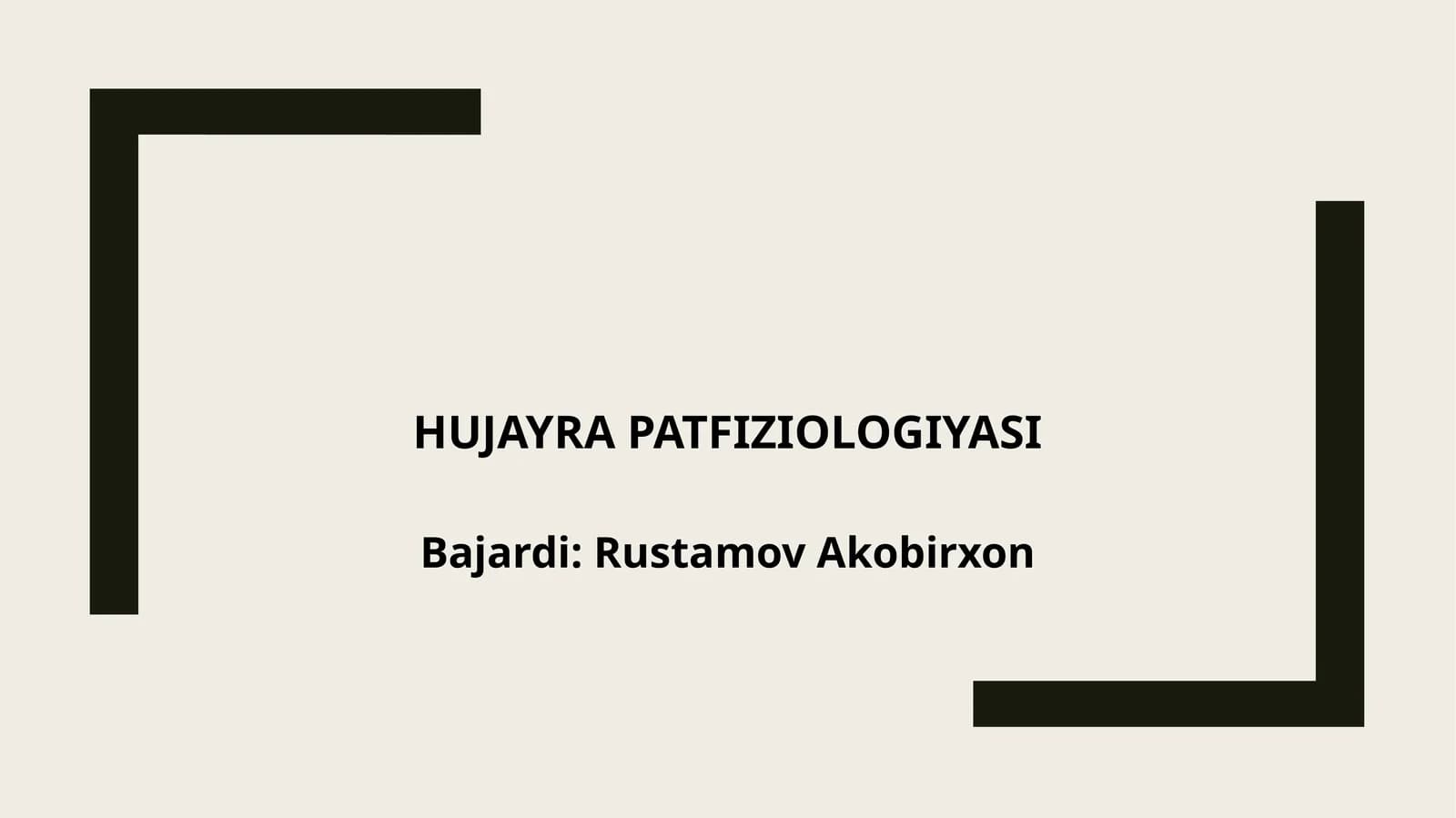 Hujayra patfiziologiyasi