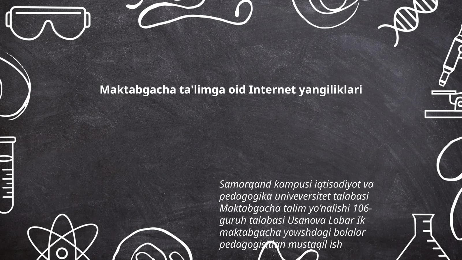 Maktabgacha ta'limga oid Internet yangiliklari