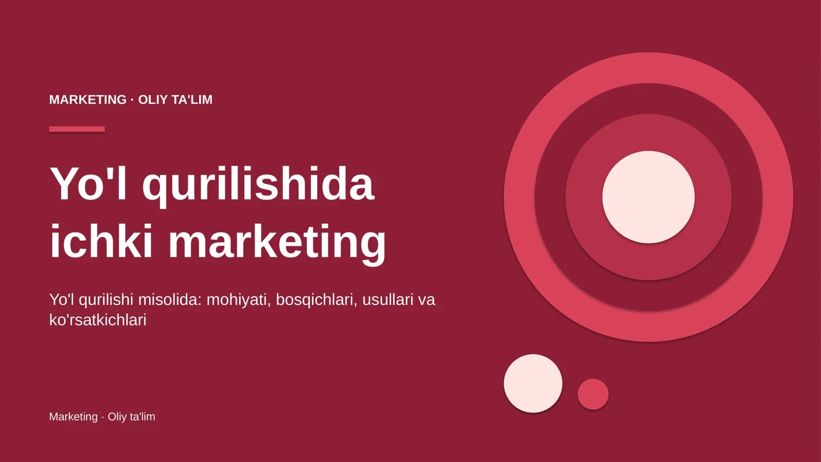 yo'l qurilishida ichki marketing 5525