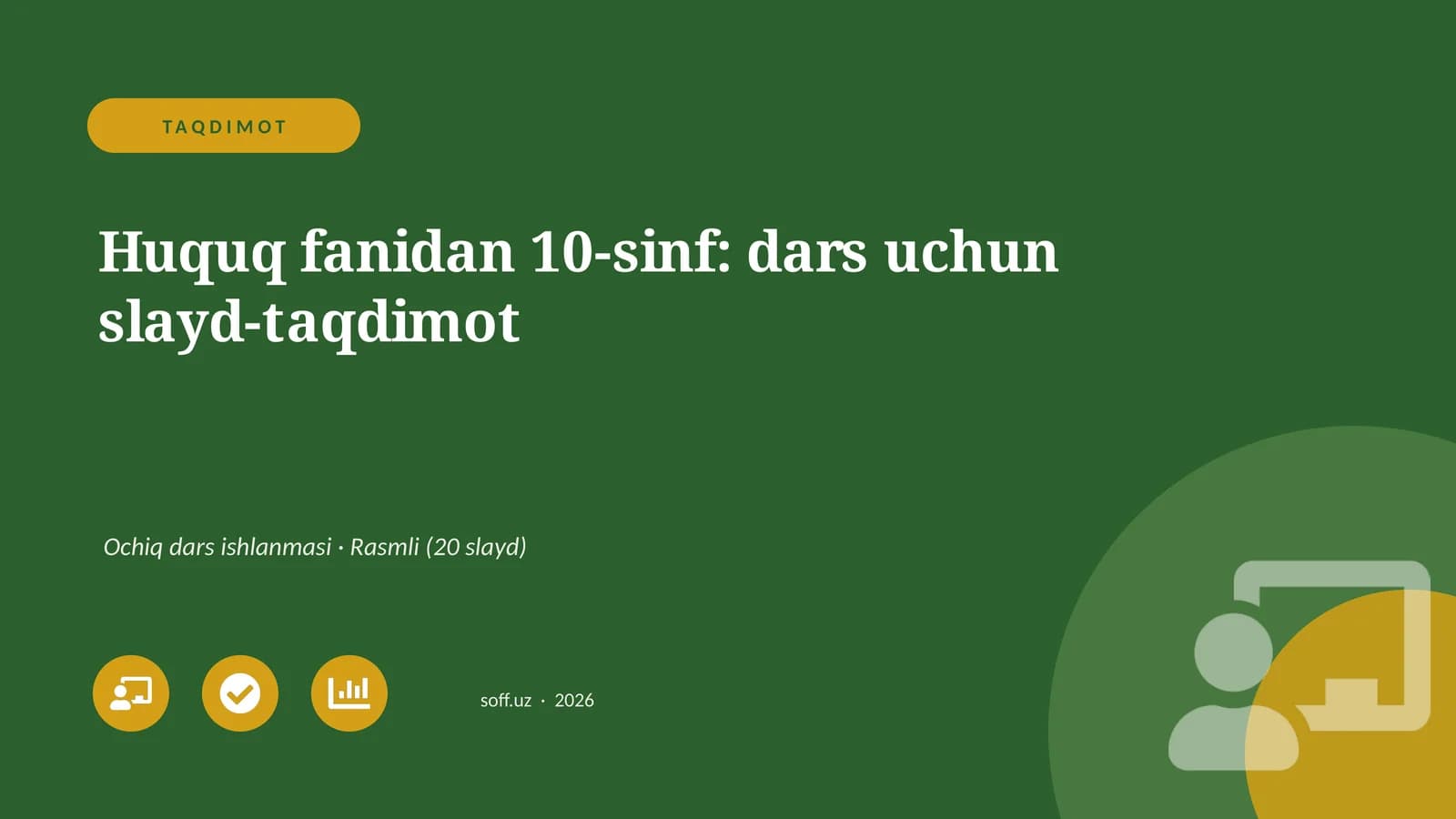 Dars uchun slayd-taqdimot