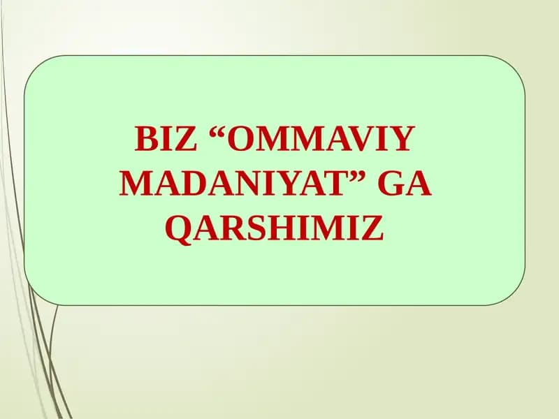 Ommaviymadaniyat