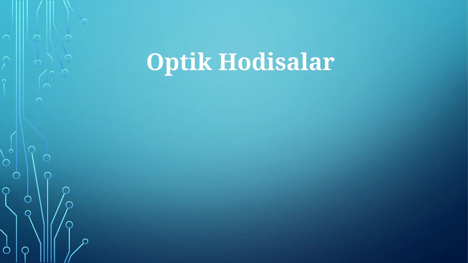 Optik Hodisalar