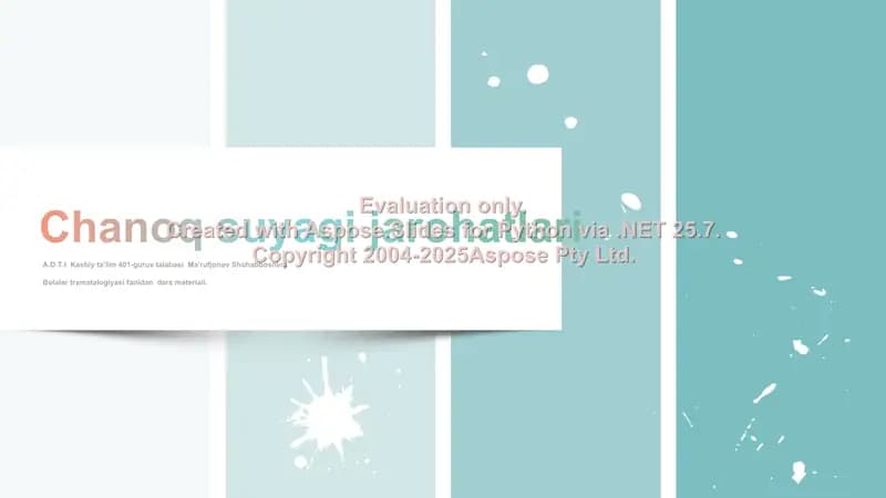 Chanoq suyagi jarohatlari