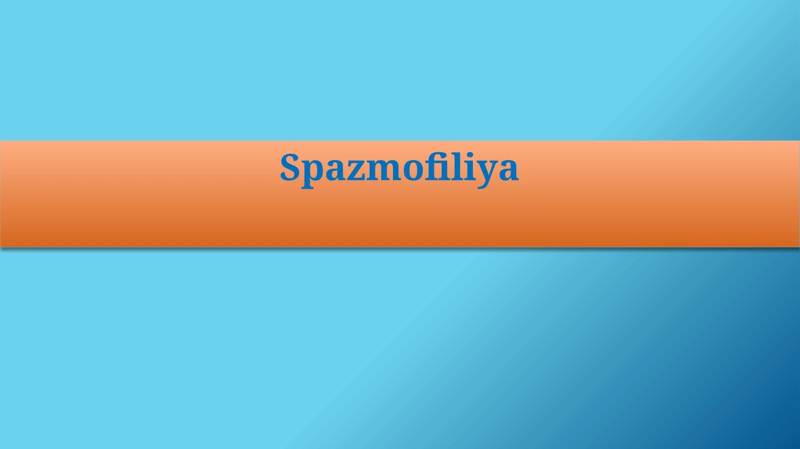 Spazmofiliya
