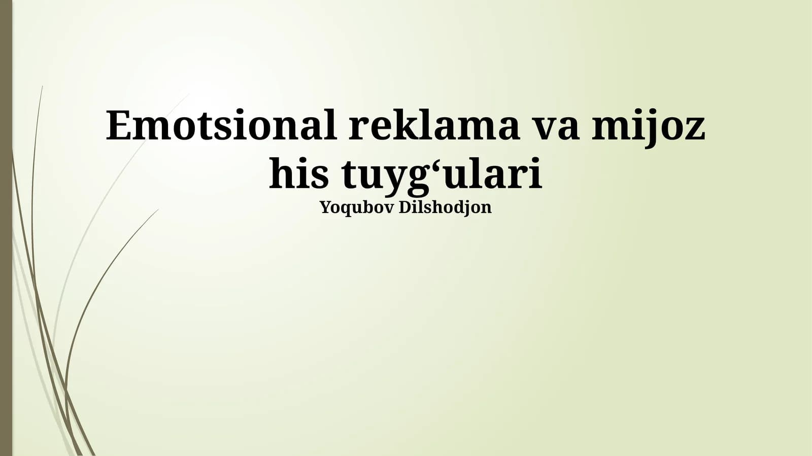 Hissiy Reklama Texnikalari