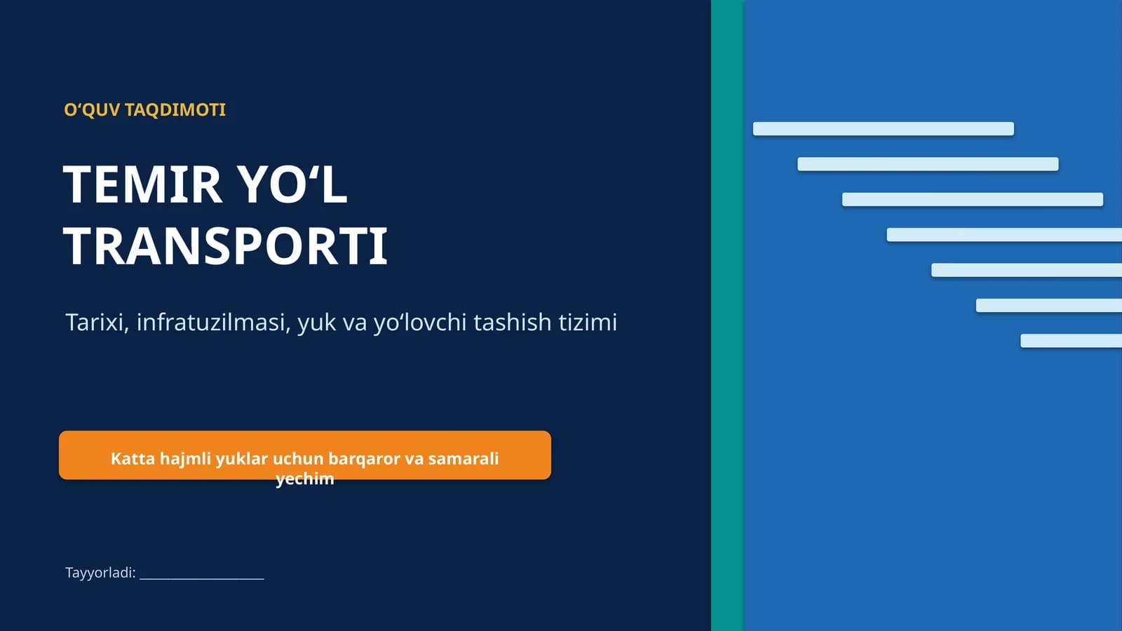 Temir Yo‘l Transporti