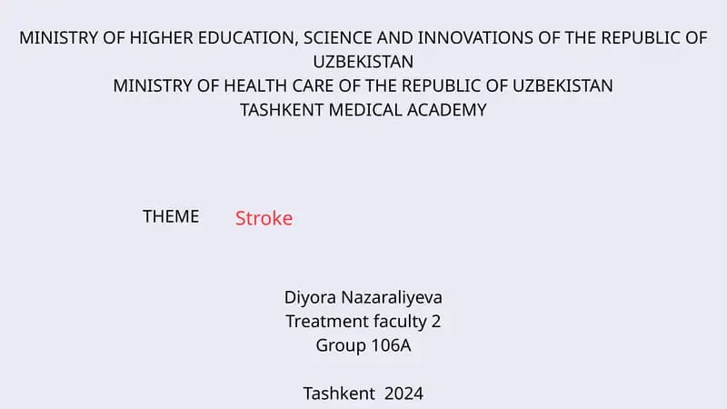 Stroke