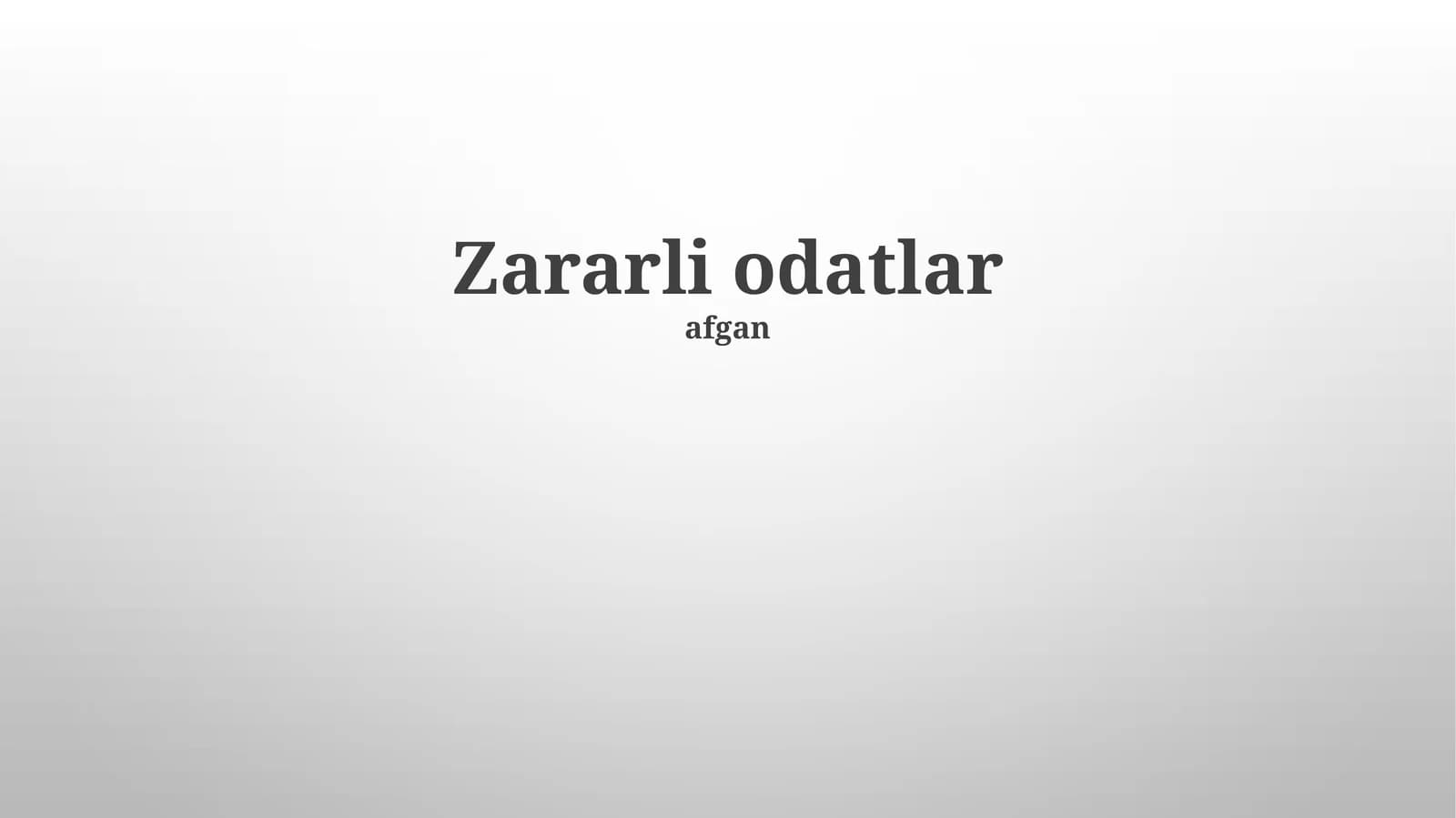 Zararli Odatalar: Ta'rifi va Turlari