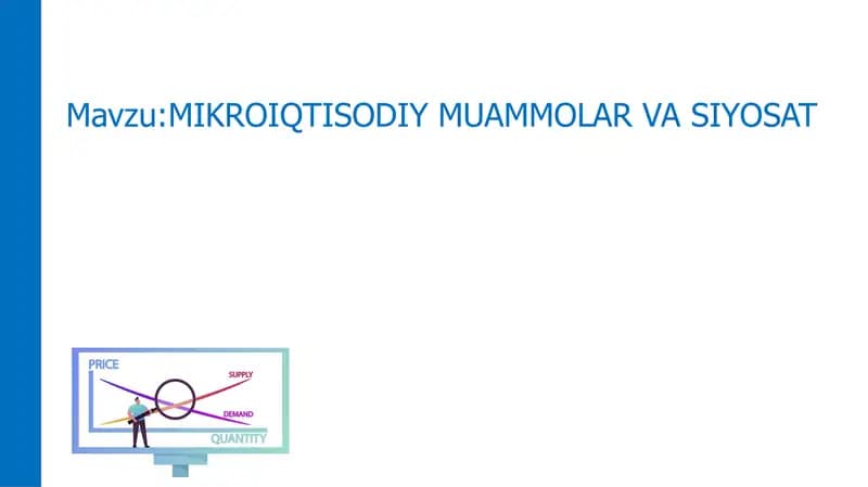 MIKROIQTISODIY MUAMMOLAR VASIYOSAT