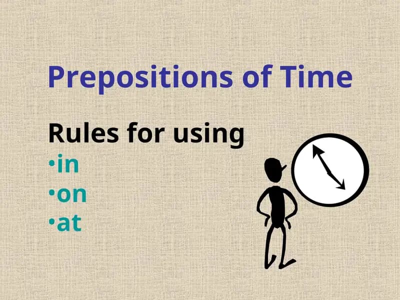 Prepositions of Time