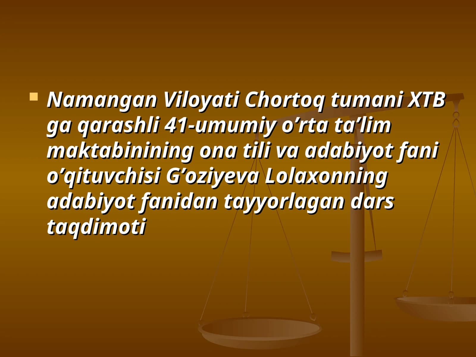 ASQAD MUXTORNING ”CHINOR” ROMANI
