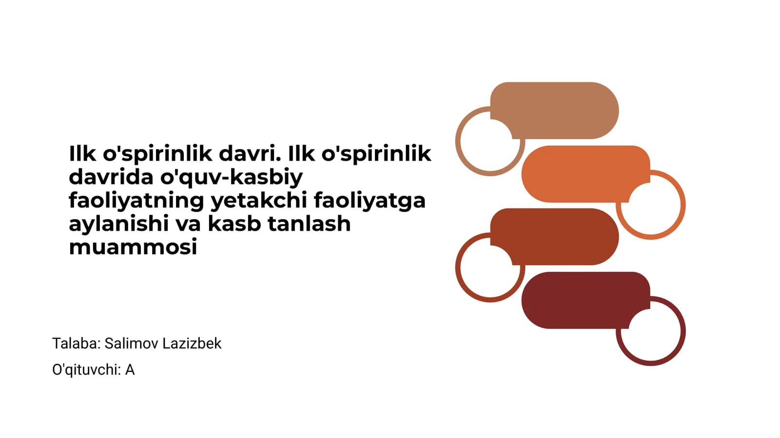 Ilk o'spirinlik davri