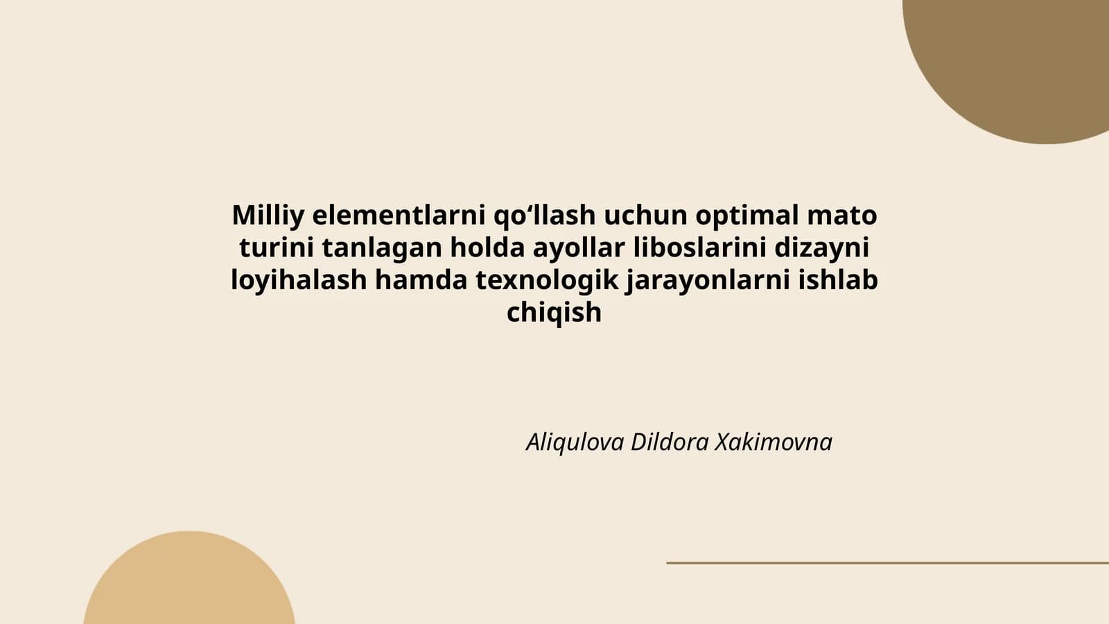 Milliy elementlarni qoʻllash