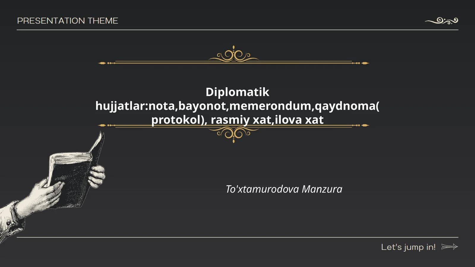 Diplomatik hujjatlar