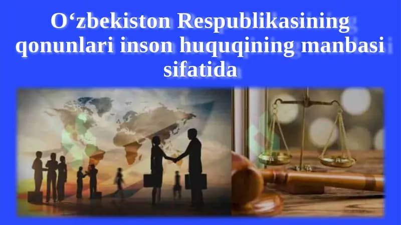 Insonhuquqlarivamilliyqonunchilik