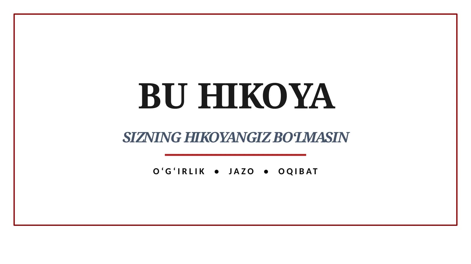 BU HIKOYA