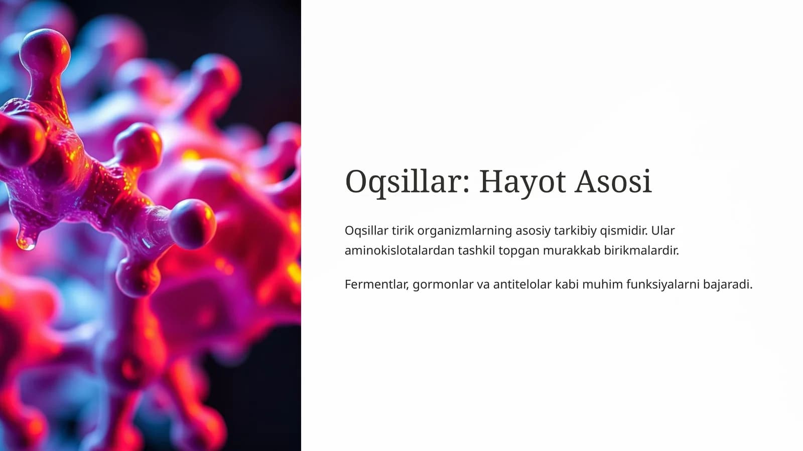 Oqsillar: Hayot Asosi