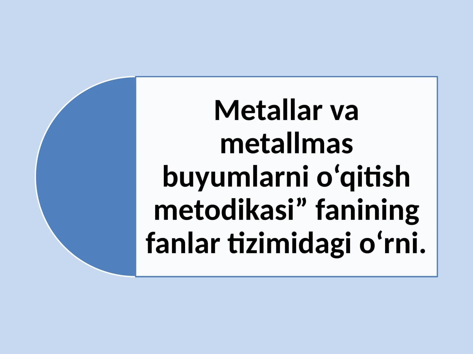 Metall bo'lmaganlar kimyosi
