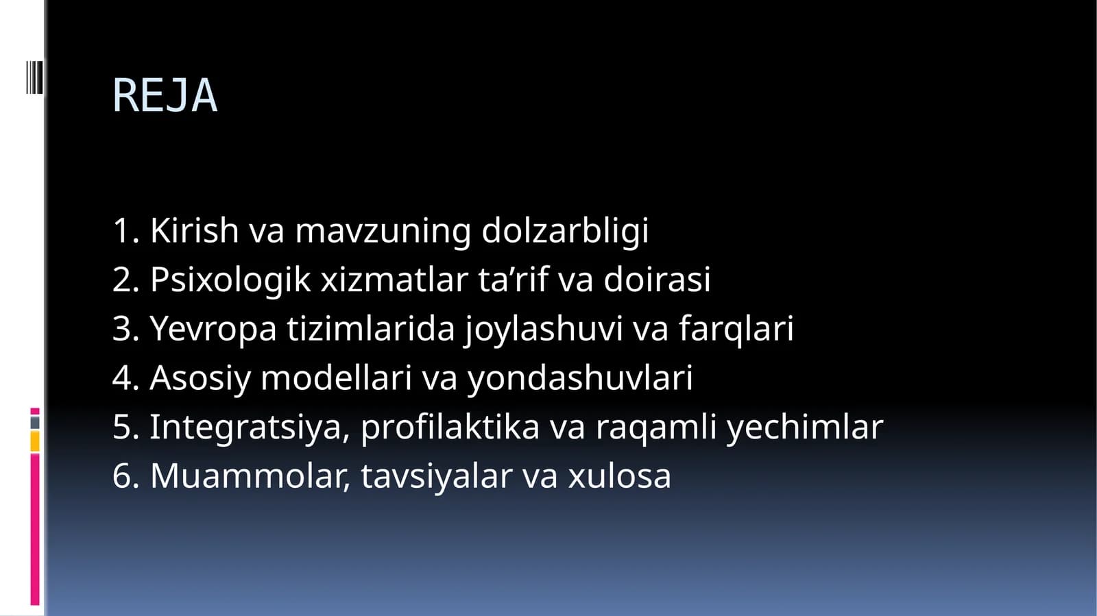 Psixologik xizmatlar