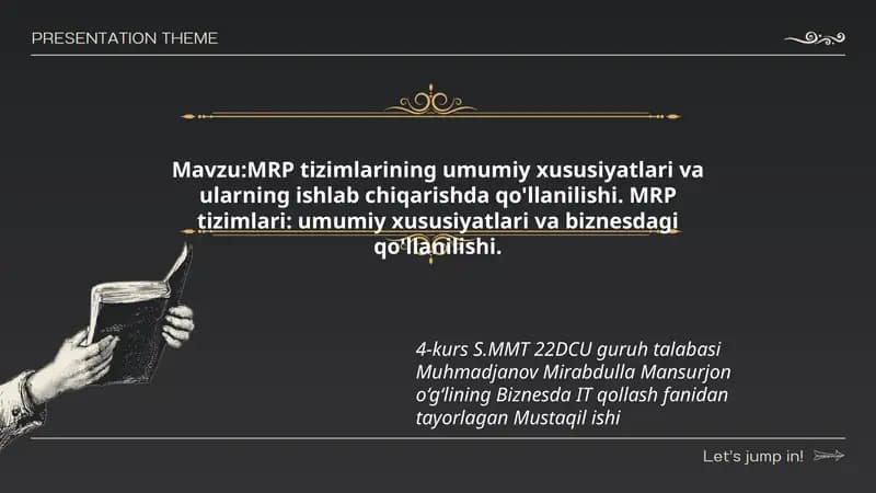 MRP tizimlari
