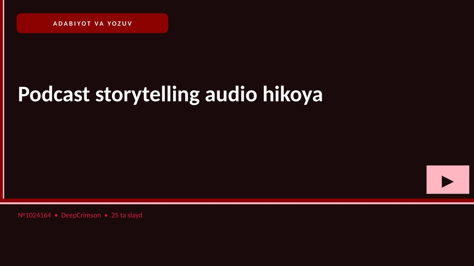 Podcast storytelling audio hikoya