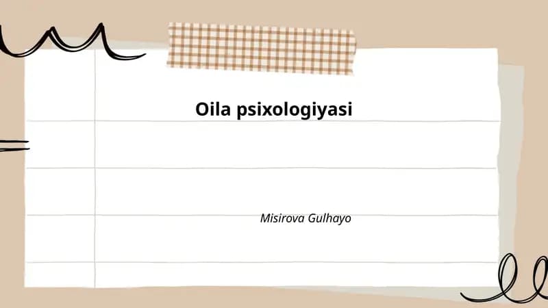 Oila psixologiyasi