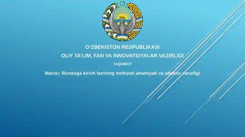 Biznesga Kirish