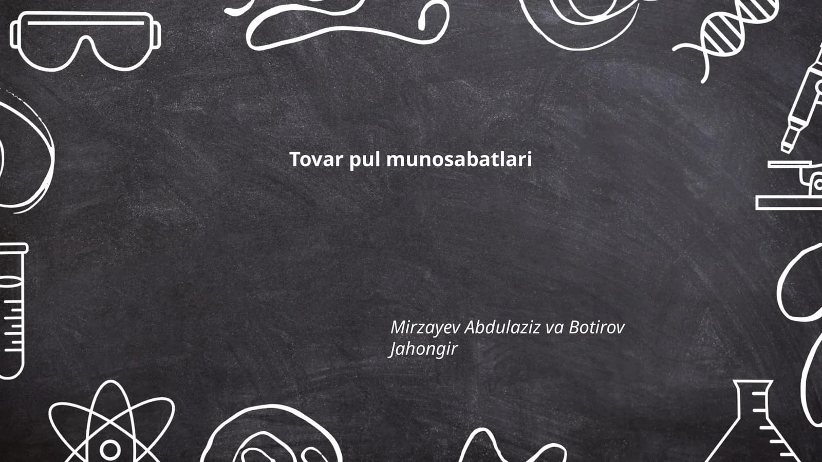 Tovar pul munosabatlari
