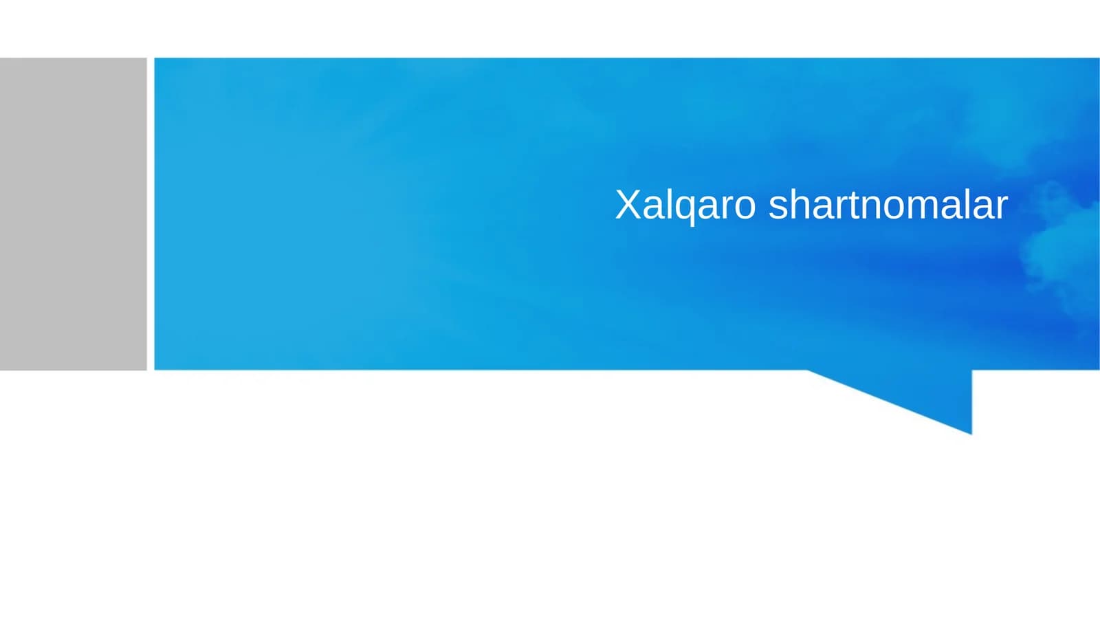 Xalqaro shartnomalar