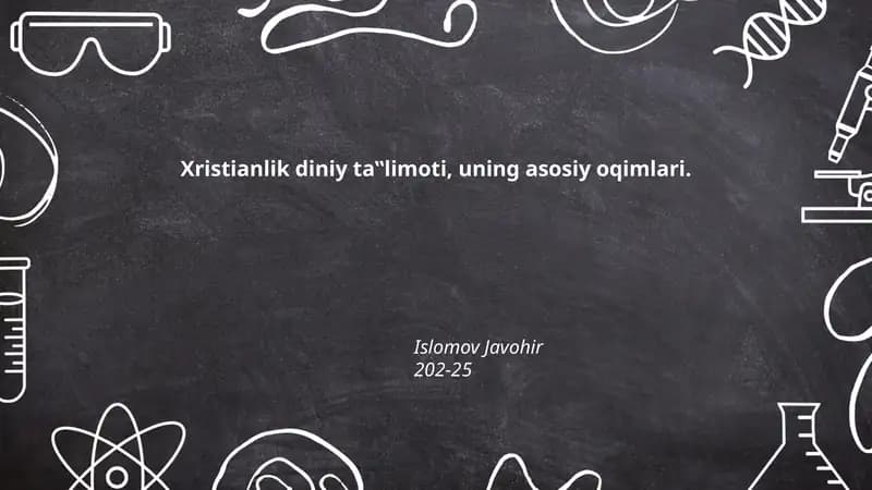 Xristianlik diniy ta‟limoti