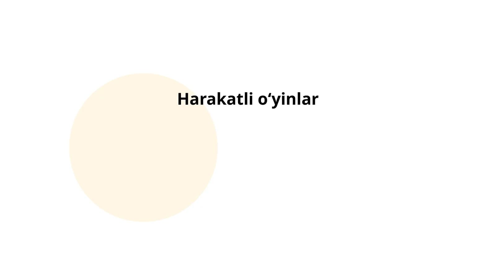 Harakatli oʻyinlar
